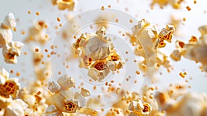 The Flying Popcorn Kernels.AI generated image