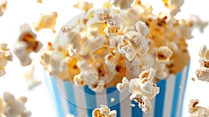 The flying popcorn kernels.AI generated image