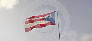 Flying Puerto Rican Flag Pride of Puerto Rico photo