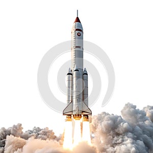 Flying rocket UI icon