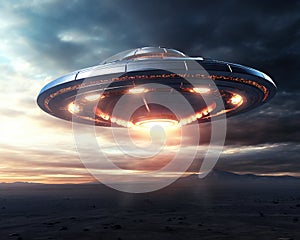 It is a flying saucer spaceship from outer space.