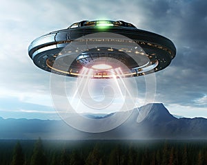 It is a flying saucer spaceship from outer space.