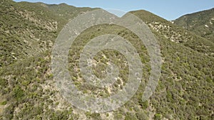 Flying in the Southern California mountains