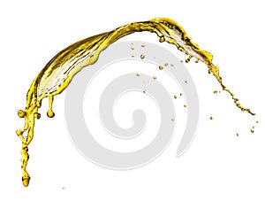 Flying splash yellow liquid photo