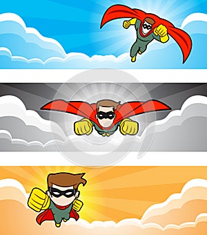 Flying Superhero Banner