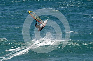 Flying Windsurfer Windsurfing in Hawaii