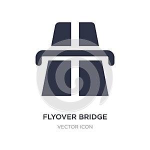 flyover bridge icon on white background. Simple element illustration from Maps and Flags concept photo