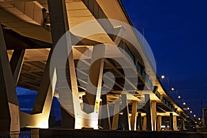 Flyover at dawn photo