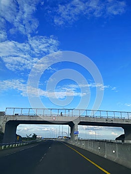 A flyover over the toll road South Sumatra, Indonesia