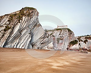 Flysch Cliffs, Itzurun Beach, Basque Country, Spain