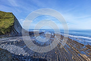 The flysch in Zumaia and the Cantabrian Sea