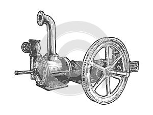 Flywheel Steam Engine