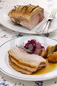 Flæskesteg, Danish roast pork for Christmas dinner, Denmark’s national dish