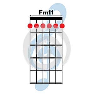 Fm11 guitar chord icon