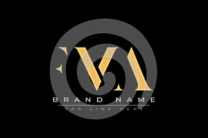 FMA abstract letter logo design