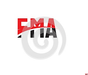 FMA Letter Initial Logo Design Vector Illustration