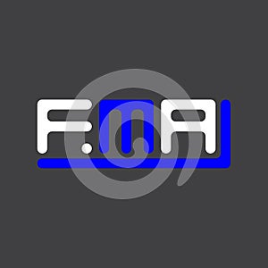 FMA letter logo creative design with vector graphic, FMA