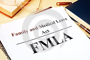 FMLA Family and Medical Leave Act. photo