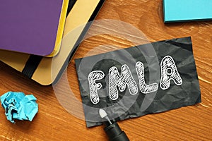 FMLA - Family and Medical Leave Act inscription on the page