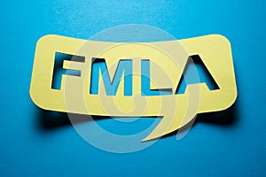 FMLA Family Medical Leave Act Speech Bubble photo