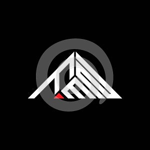 FMN letter logo creative design with vector graphic, FMN simple and modern logo in triangle shape