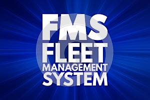 FMS - Fleet Management System acronym photo