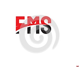 FMS Letter Initial Logo Design Vector Illustration