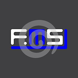 FMS letter logo creative design with vector graphic, FMS