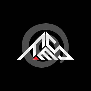 FMS letter logo creative design with vector graphic, FMS simple and modern logo in triangle shape