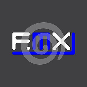 FMX letter logo creative design with vector graphic, FMX