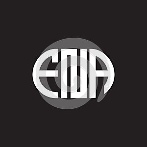 FNA letter logo design on black background. FNA creative initials letter logo concept. FNA letter design