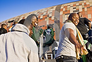 FNB Stadium - Fans Pour Into The Venue