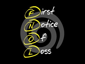 FNOL - First Notice Of Loss