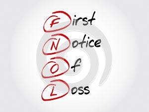 FNOL - First Notice Of Loss