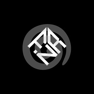 FNR letter logo design on black background. FNR creative initials letter logo concept. FNR letter design