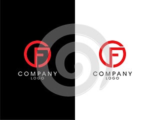 OF, FO Initial letter logotype company name design. vector logo for business and company identity