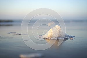 Foam on the beach