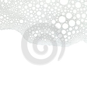 Foam bubbles abstract white background