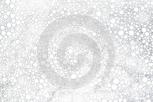 Foam bubbles abstract white background