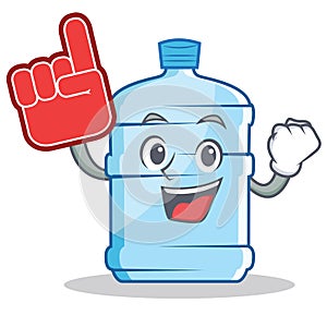 Foam finger gallon character cartoon style