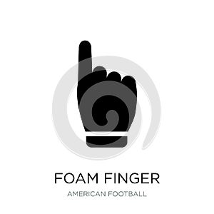 foam finger icon in trendy design style. foam finger icon isolated on white background. foam finger vector icon simple and modern