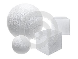 Foam isolated on white background
