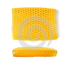 Foam Packaging Net Isolated, Expanded Polyethylene Net, EPE Foam Mesh Net Packaging for Fruit and Vegetables