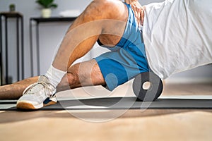 Foam Roller Healthy Leg Workout Sport Training