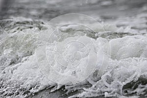Foam in Sea Waves photo