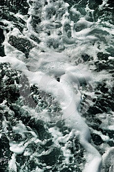 Foam surface seawater