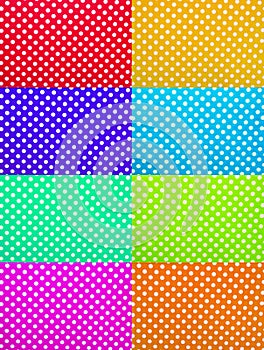 Foamiran polka dot textures