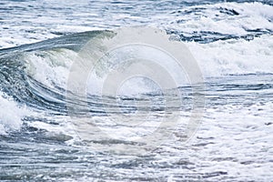 Foamy Ocean Wave In Motion