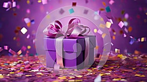 focal gift box purple photo