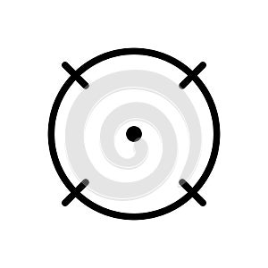 Focal point or focus icon design. Vector